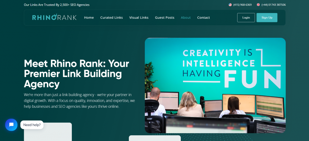 Rhinorank Homepage image